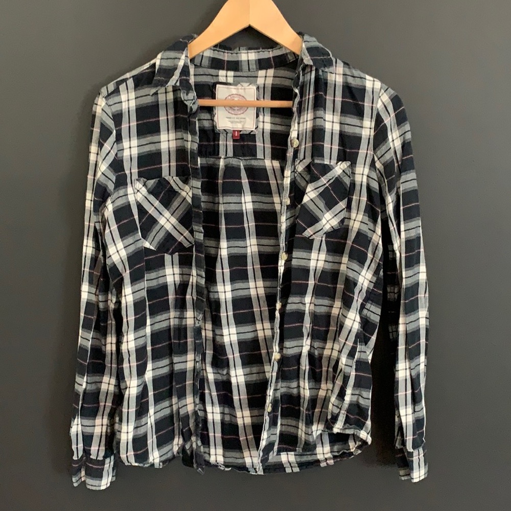 Black Plaid Shirt